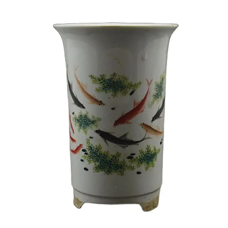 

Collection of Chinese old ceramic fish flowerpots