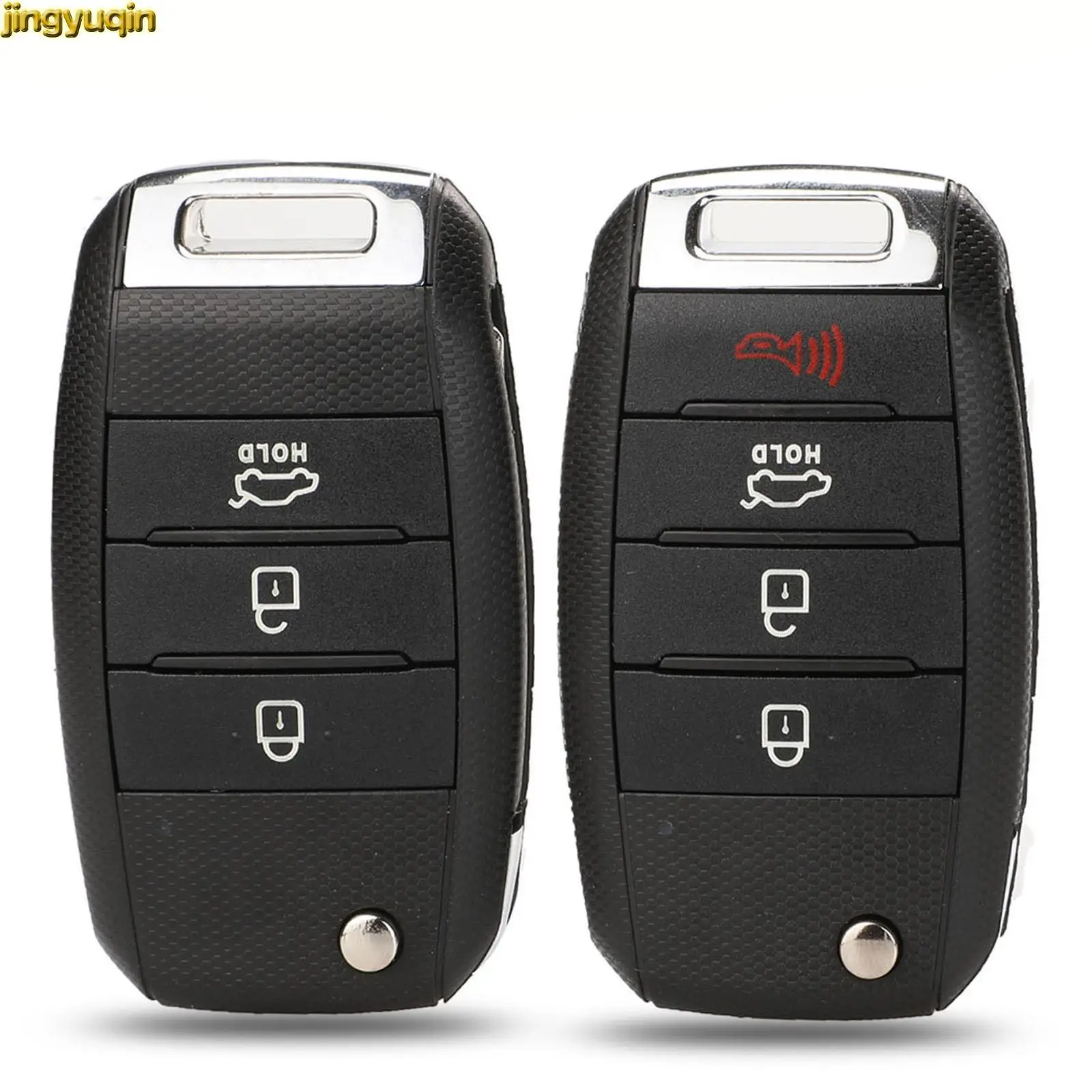 

Jingyuqin 5pcs 3/4B Remote Smart Car Key Remote Fob For Kia Carens Cerato Forte K2 K3 K5 Rio 3 Soul 2017 Sorento Optima Sportage