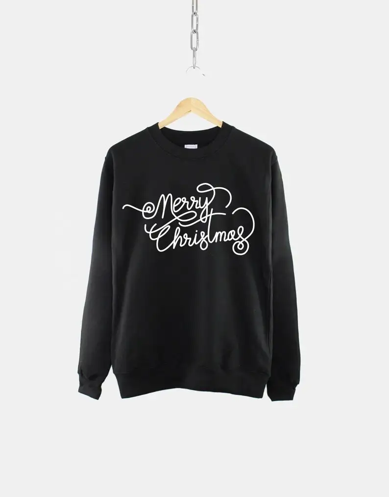 

Merry Christmas Sweatshirt Womens Sweater Ladies Festive Fashion Casual Cotton Round Neck Female Shirt Short Sleeve Top Tees y2k