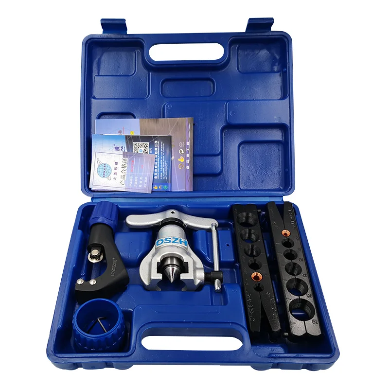 

Metric and inch tube expander kit air conditioner copper pipe pipe reamer tube flaring tool 6-19mm 1/4-3/4 inch