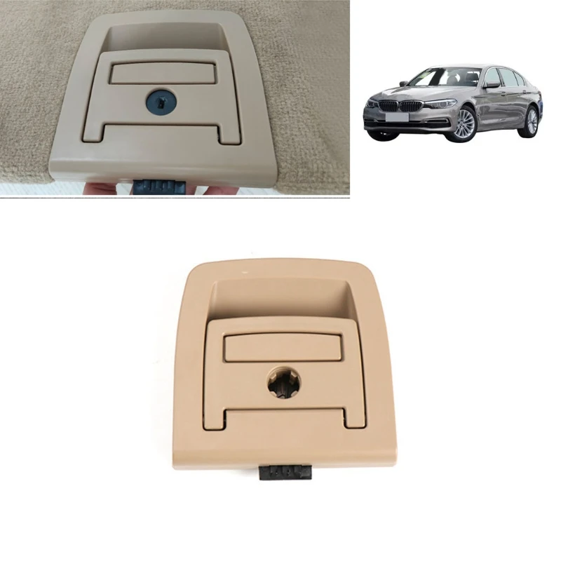 

57EF Черный Бежевый внутренний задний коврик ручка для X5 E70 X6 E71 2006-2013 ABS для E70/71 X5/6 2006-2013 4.92x5.31in