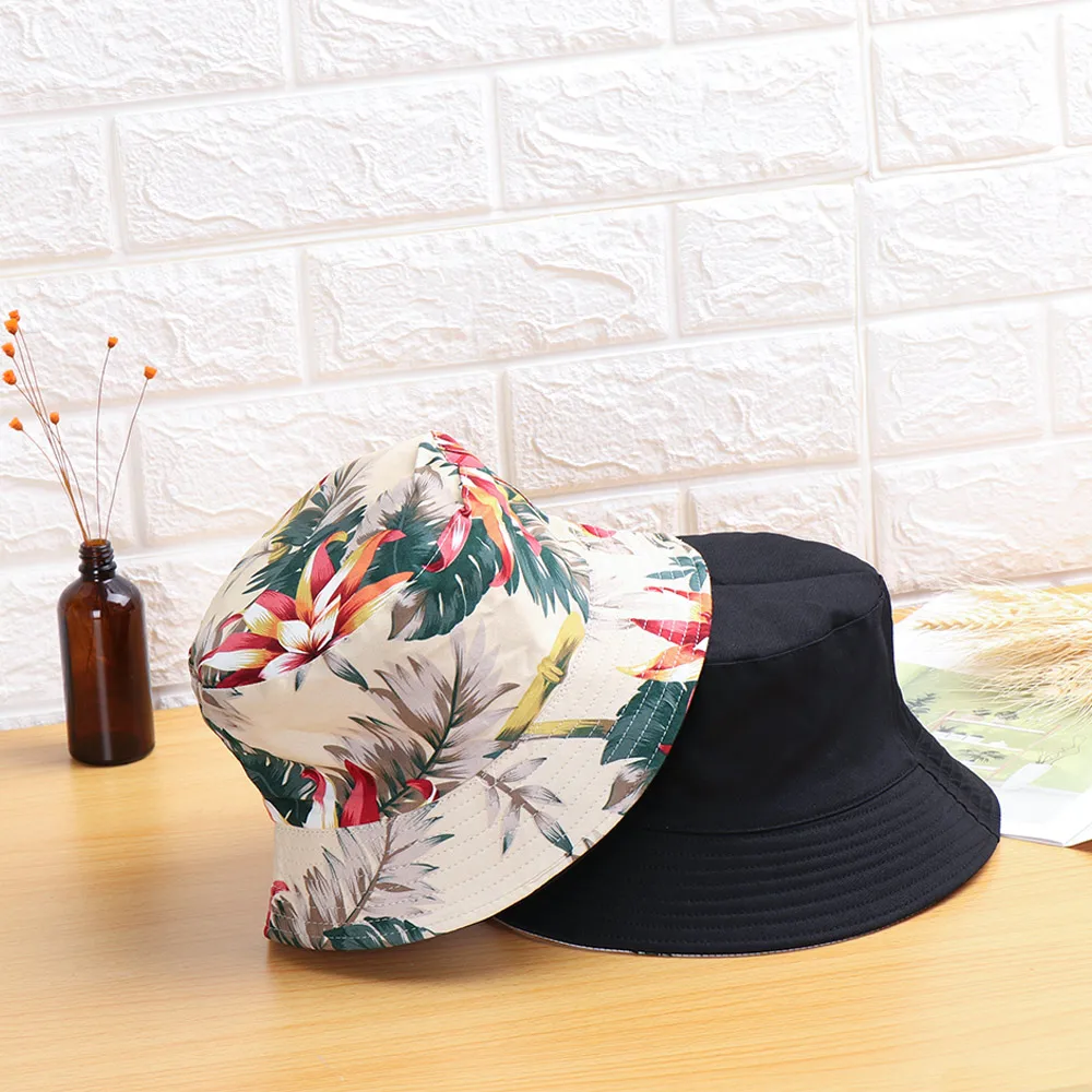 Летняя двухсторонняя Панама хлопковая Складная Рыбацкая шапка для женщин и