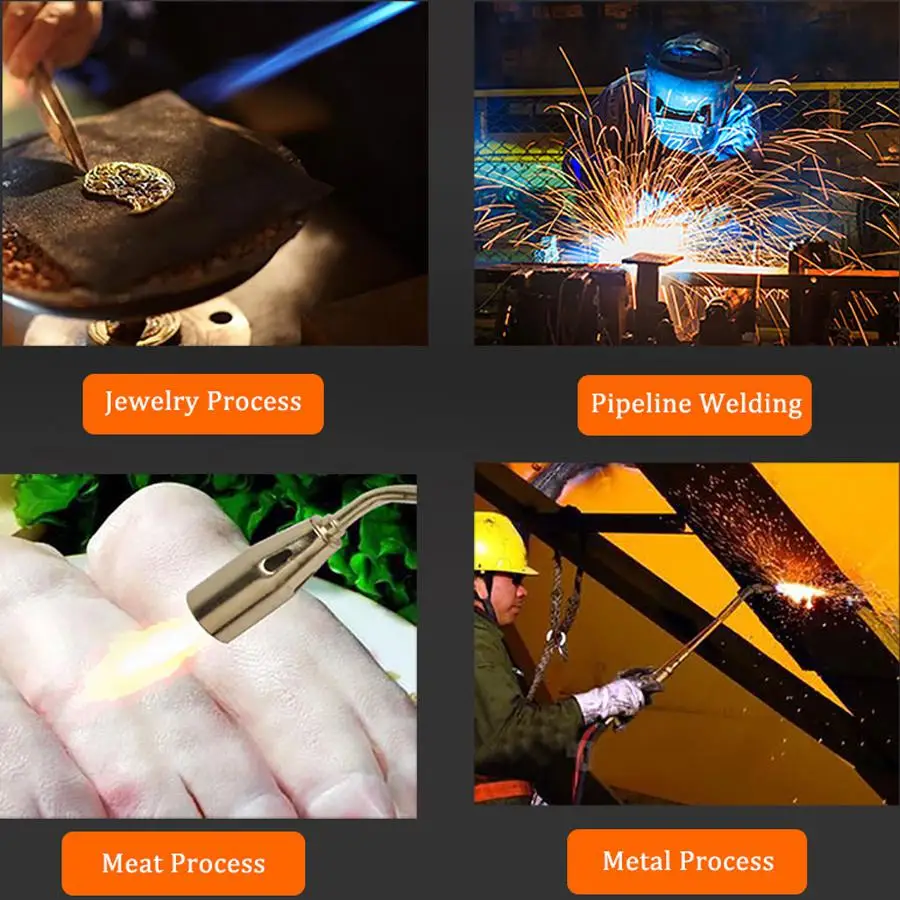 Сварочный фонарь для сжиженного газа дорожная труба металлическая сварка пламя