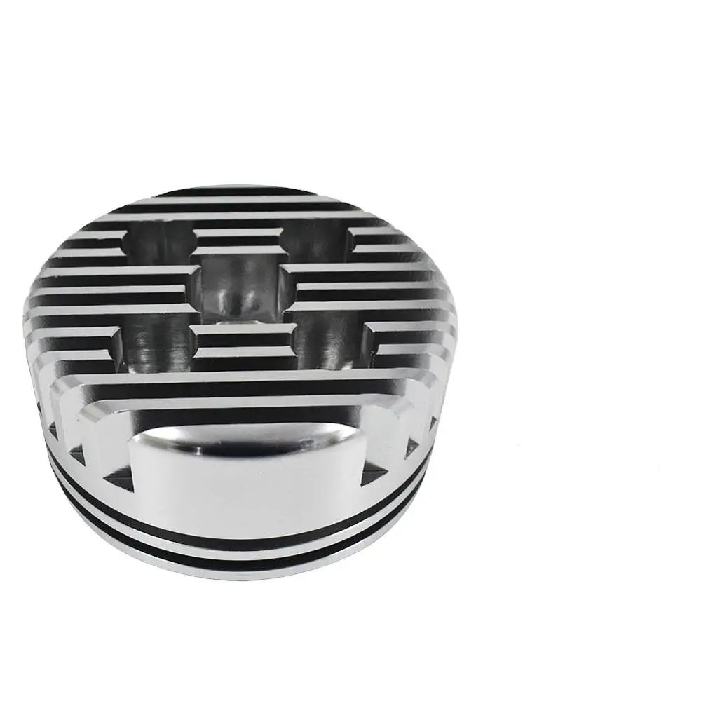

New High Quality 1Pcs Silver Racing CNC Cycle Cylinder Head Replace Fit For 66cc 80cc Gas Motorized Bicycle Round#292692