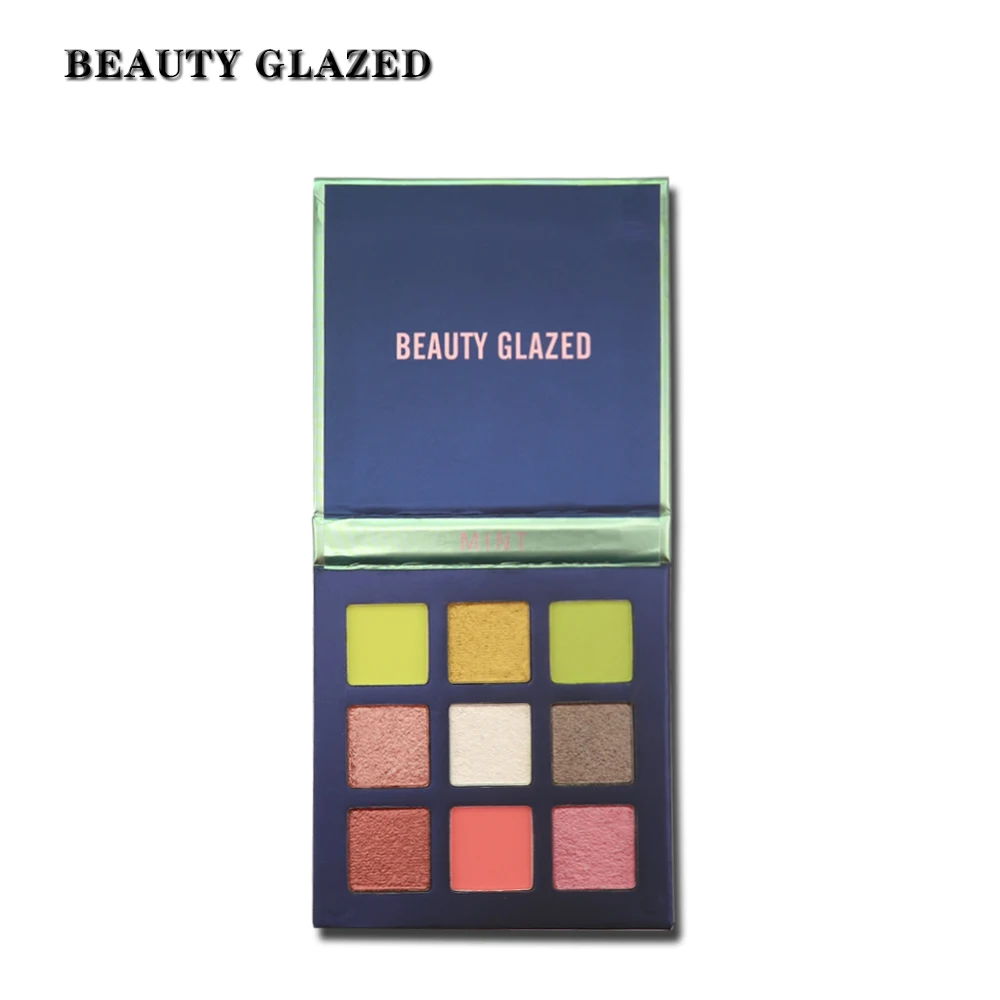 9 цветов обнаженные блестящие тени для век палитра мерцания стойкая водостойкая