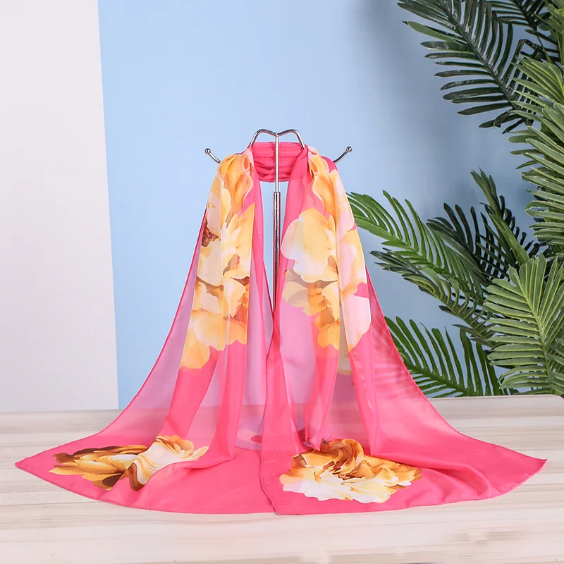 

Scarf Floral Bird Printed Women Fashion Long Scarf And Shawl Female Fashion one