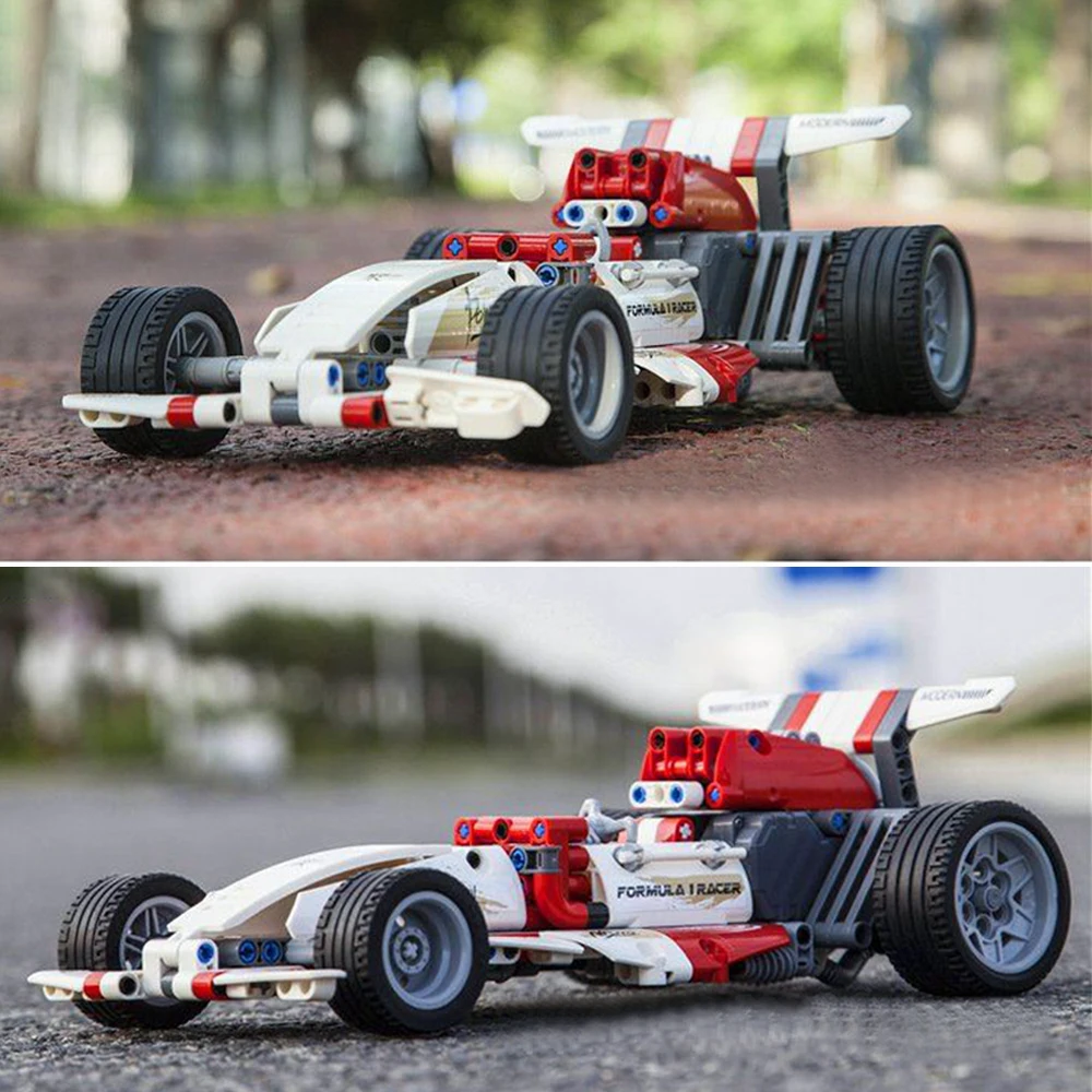 

Креативный эксперт высокотехнологичный город модель автомобиля 3807 377 шт. Тяговый обратный автомобиль 488 Moc модульный конструктор игрушка