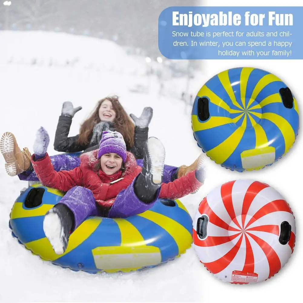 

Portable Winter Snow Tube Tear-enduring Fast Sliding Iatable Sled Gift For Kids Adults Outdoor Playing Parties Best Gift