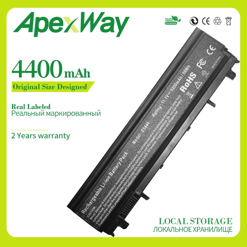 

Аккумулятор Apexway VV0NF N5YH9 для ноутбука Dell Latitude E5540 E5440 WGCW6 CXF66 VJXMC 0M7T5F 0K8HC 1N9C0 7W6K0 F49WX NVWGM