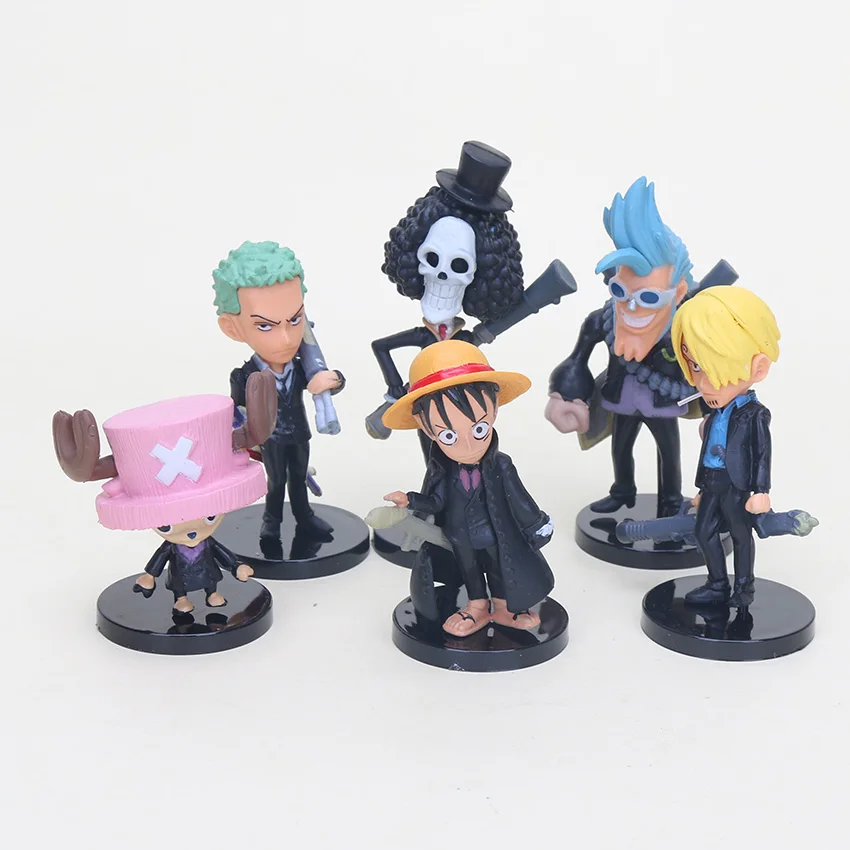 Аниме Одна деталь Набор фигурок Зоро Nami Usopp с изображениями героев мультфильмов, модная одежда Тони Чоппер Нико Фрэнки Брук Луффи, игровые фигурки, модель игрушки