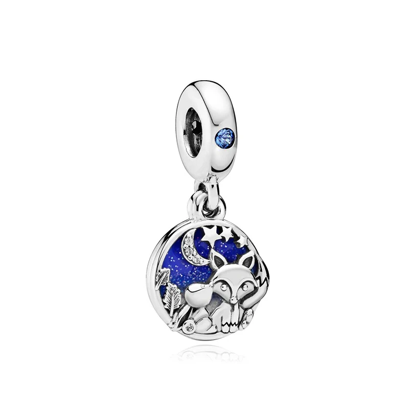 Новинка 2019 оригинальный браслет из сплава с лисой и кроликом подвеска голубой