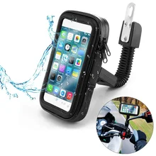 Waterproof Motorcycle Cell Phone Holder Bag Case for iPhone Xs Xr X 8 7 Plus Bike Review Mirror Mount Holder for Samsung Xiaomi