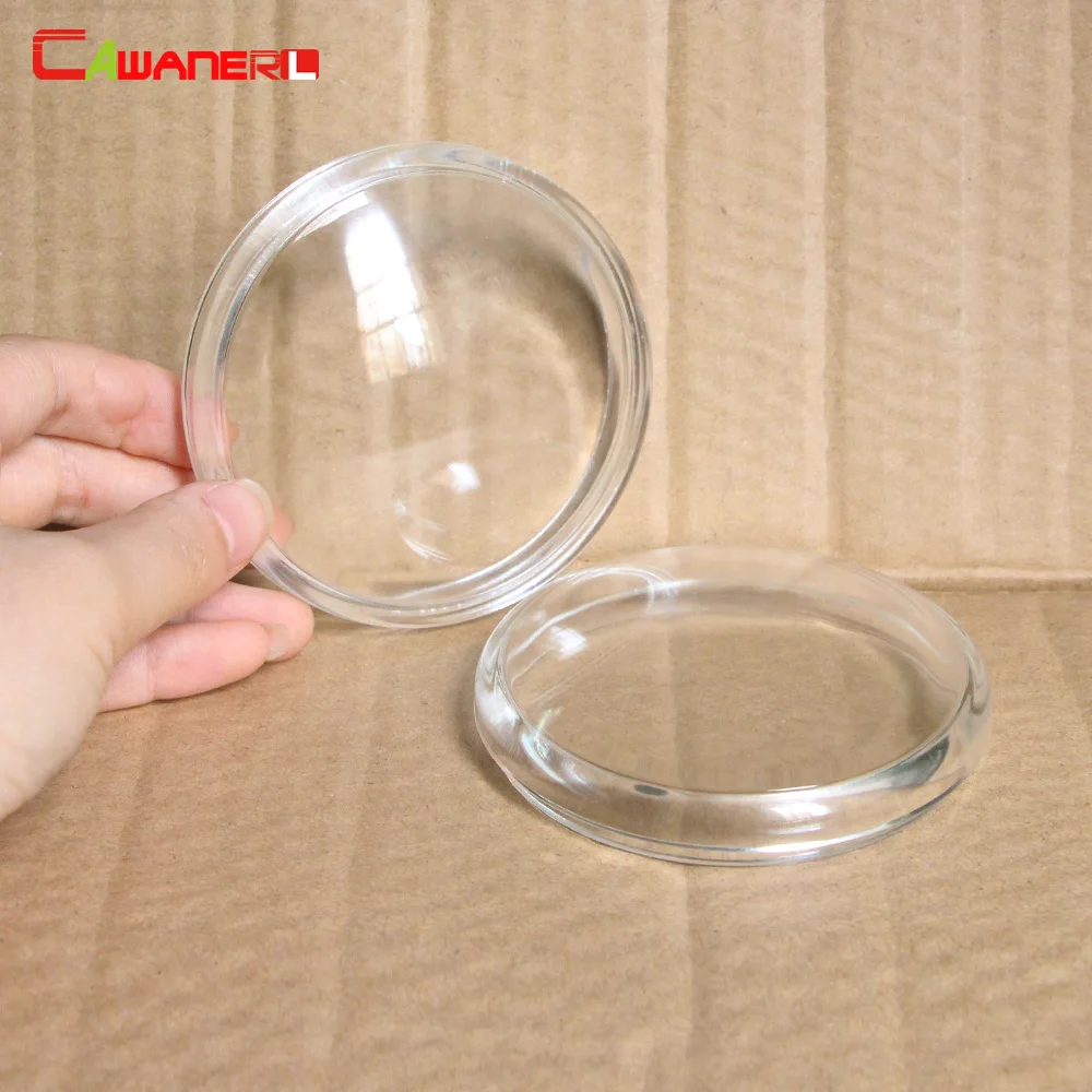 

Cawanerl For Nissan NV200 Cube Qashqai Tiida Juke Car 90mm Round External Fog Light Glass Lens Cover