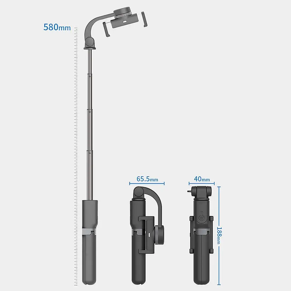 

Hot Sale Selfie Sticks Skillful Manufacture D1 Universal Adjustable Phone PTZ Stabilizer Anti-Shake Handle Phone Stabilizer