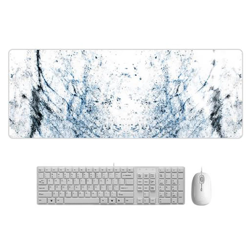 

Marble Large Size Gaming Mouse Pad Anti Slip Natural Rubber Computer Desk Mat Accessories 800x300mm