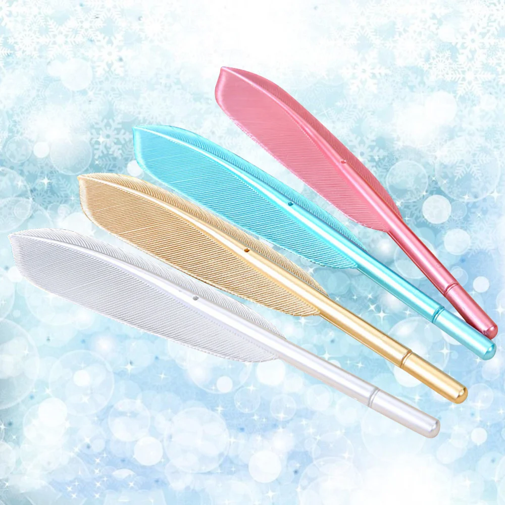 4 шт. переднее крыло перьевая Ручка роллер материал перо с черными чернилами