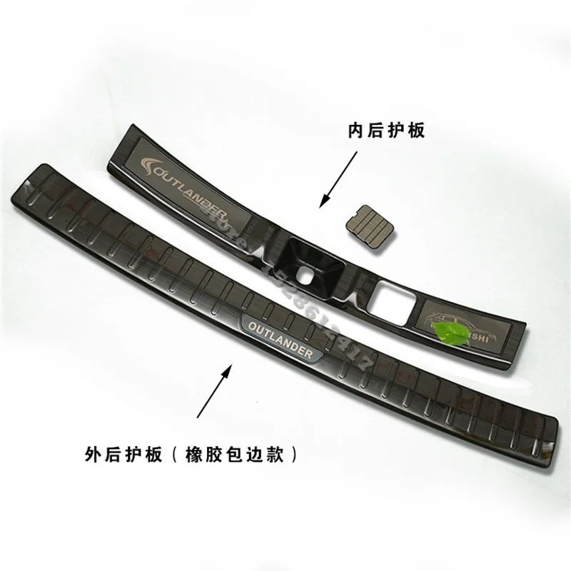 

High quality stainless steel Rear Bumper Protector Sill Trunk Rear guard For Mitsubishi Outlander 2013-2019 Car-styling covers