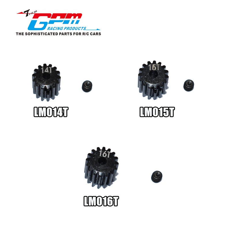 #45 из закаленной стали двигатель Шестерни 14t/15t/16t для LOSI 1/18 Mini T2.0 2WDStadium грузовик RTR