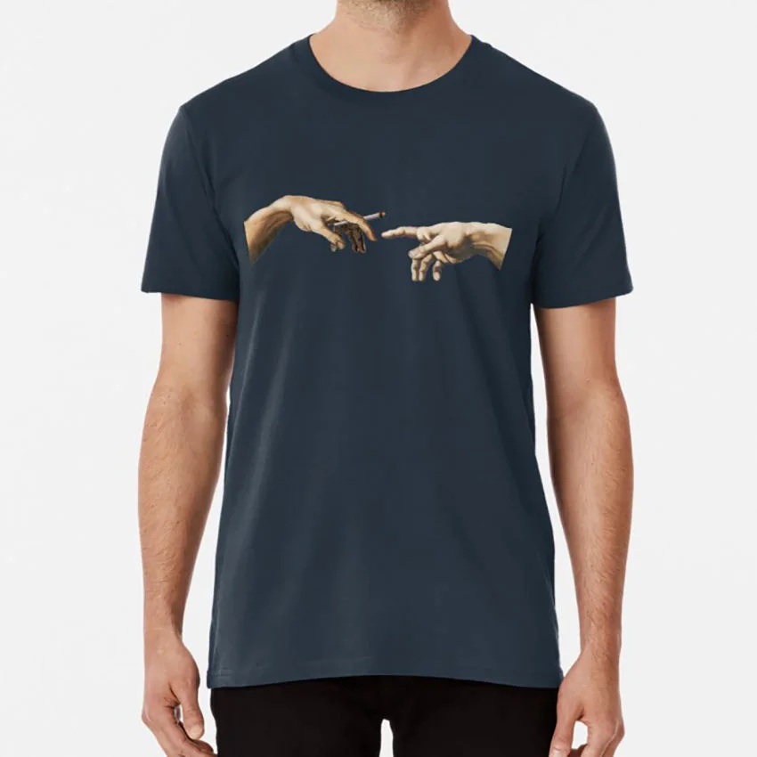 

Футболка с надписью «The Creation Of Adam» («The Creation Of Adam»)