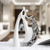 modern love couple characters ceramic adornments home livingroom desktop accessories crafts bookcase table figurines decoration
