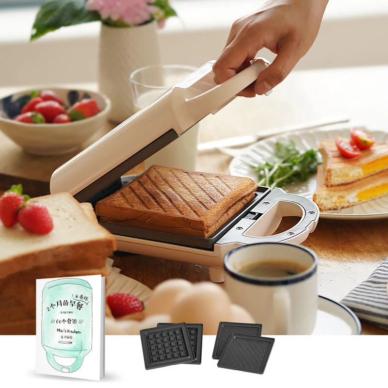 220 В многофункциональная электрическая вафельница железная сэндвич машина