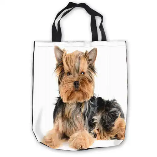 Холст Йоркширский терьер-собаки (1) сумка сумки повседневная хозяйственная
