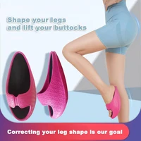 1 pair shook slippers thick breathable lightweight slimming leg beauty foot eva body shaper slippers for women fitness shoes
