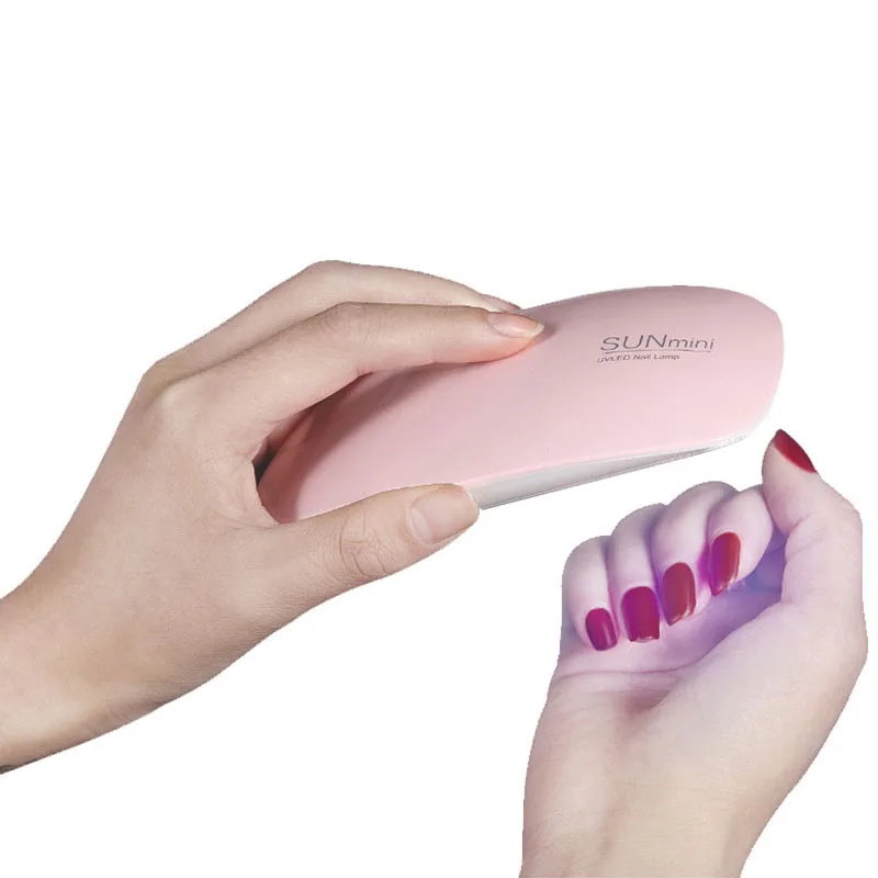 

ASHOWNER Nail Lamp 6w Home Use Mini Nail Dryer White Pink Uv LED Lamp Portable Usb Interface For Nail Art Manicure Tools