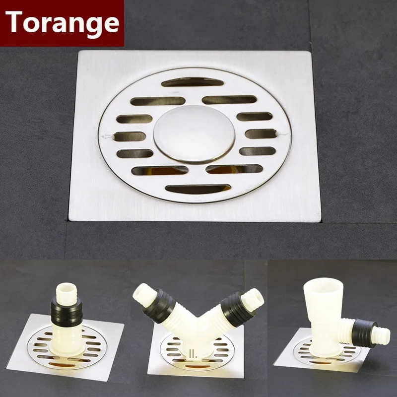 Душ Туалет сток в полу из нержавеющей стали дезодорант стиральная машина тройник