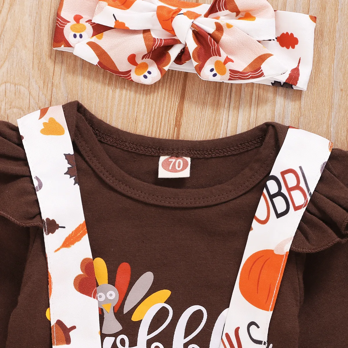 3 шт./комплект боди с юбкой и оборками на рукавах