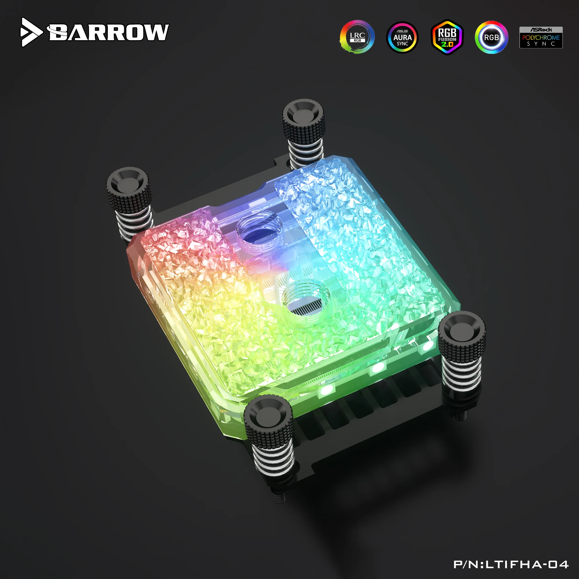 Курган Процессор блок для AMD AM4 Никелированное покрытие 2 0 5V 3P A RGB льда серия
