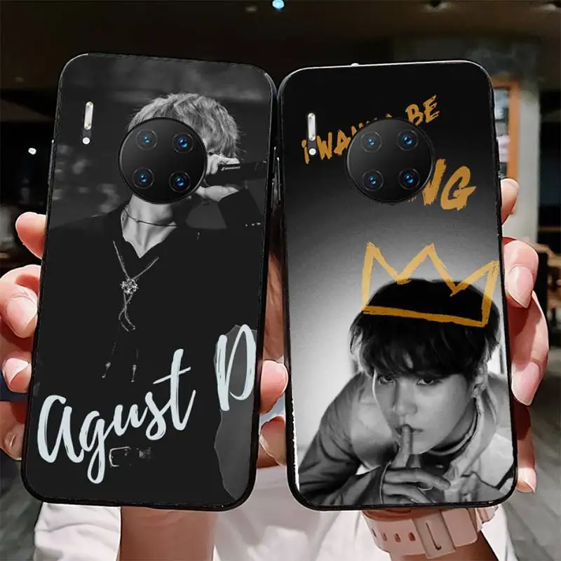 

YNDFCNB Cute Agust D Suga Phone Case for Huawei Mate 20 10 9 40 30 lite pro X Nova 2 3i 7se