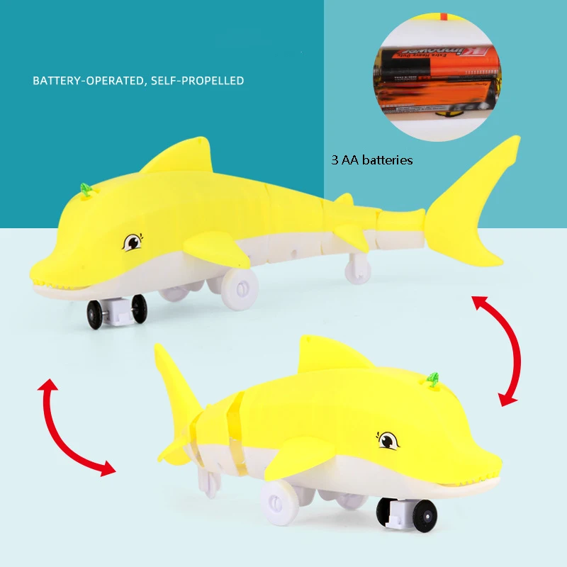 

Electric Children's Toy Leash Dolphin Small Toy Light Music Toy Light and Music Universal Toy Fun Children's Toy