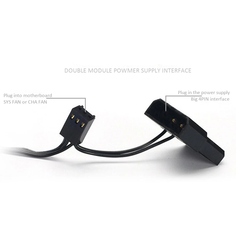 

COOLMOON 2PCS Computer Case PC Cooling Fan 120mm Computer Cooler CPU Case Fan Quiet Computer Case Cooler and Radiator