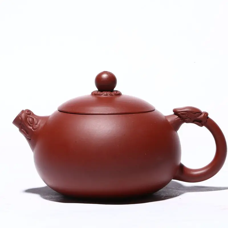 

Red robe double dragon Xishi pot