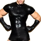 Мужские Необычные костюмы, Клубная одежда, эротическое сексуальное нижнее белье с эффектом влажного вида спереди