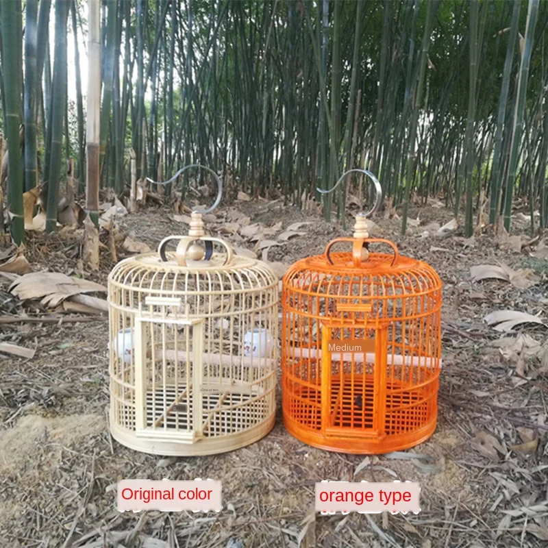 

Creative Handmade Wooden birdcage Bamboo cage With accessories Modern home Bird feeding Pet supplies Bird house wood birdhouse