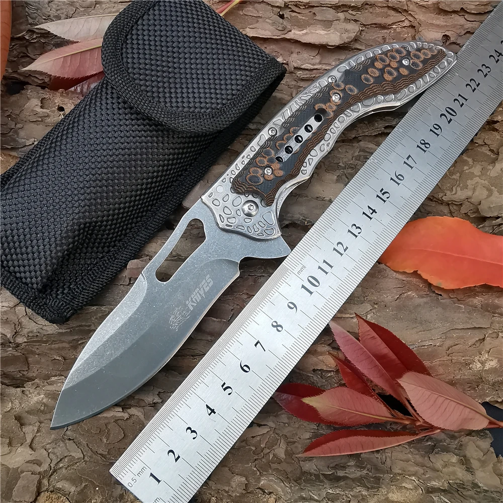 Походный Тактический карманный складной нож 5CR15MOV для кемпинга охоты выживания