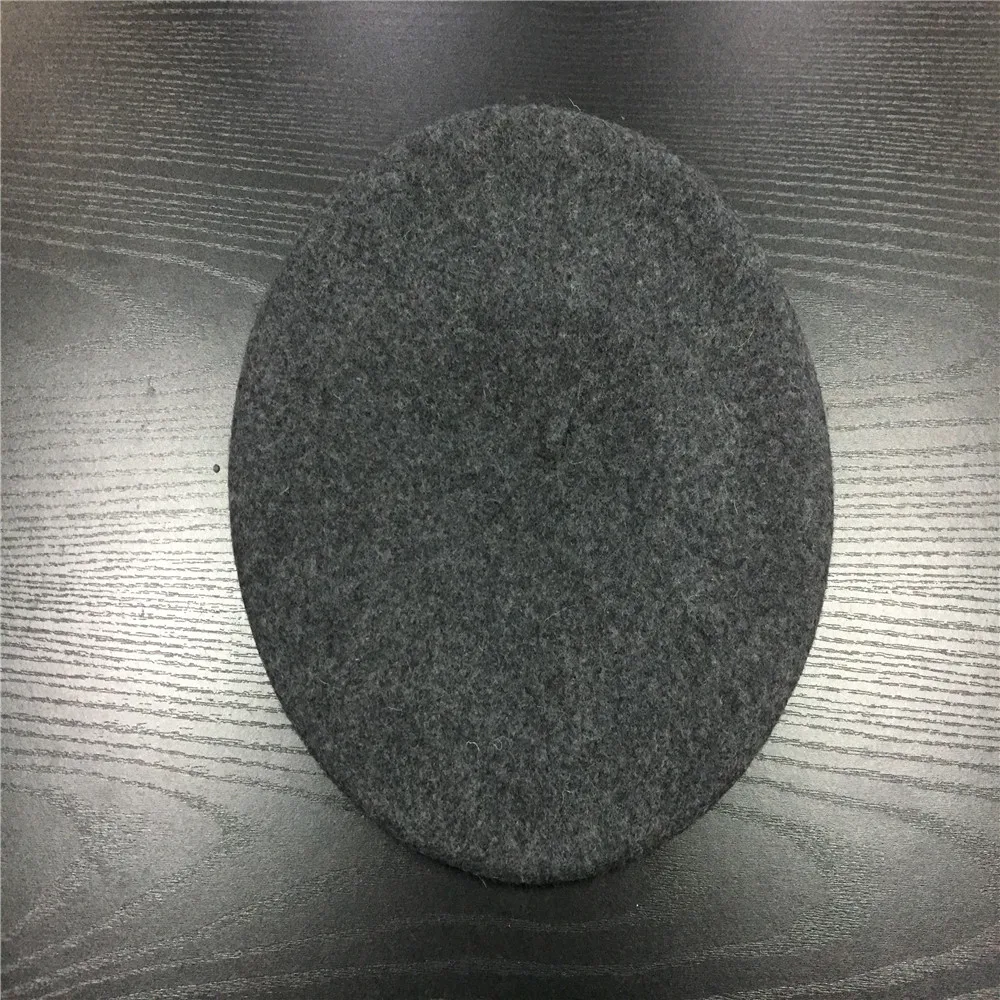Charcoal Женская шерстяная шляпа, Женские однотонные зимние шапки для девочек, женские классические шляпы в стиле художника, светло-коричневые, горчичные, розовые, фиолетовые, красные шляпы - Цвет: Charcoal