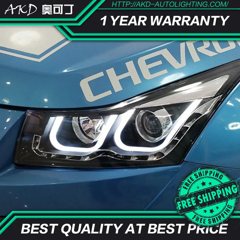 АКД автомобильного тюнинга фары для Chevrolet Cruze седан 2009-2014 светодиодные DRL