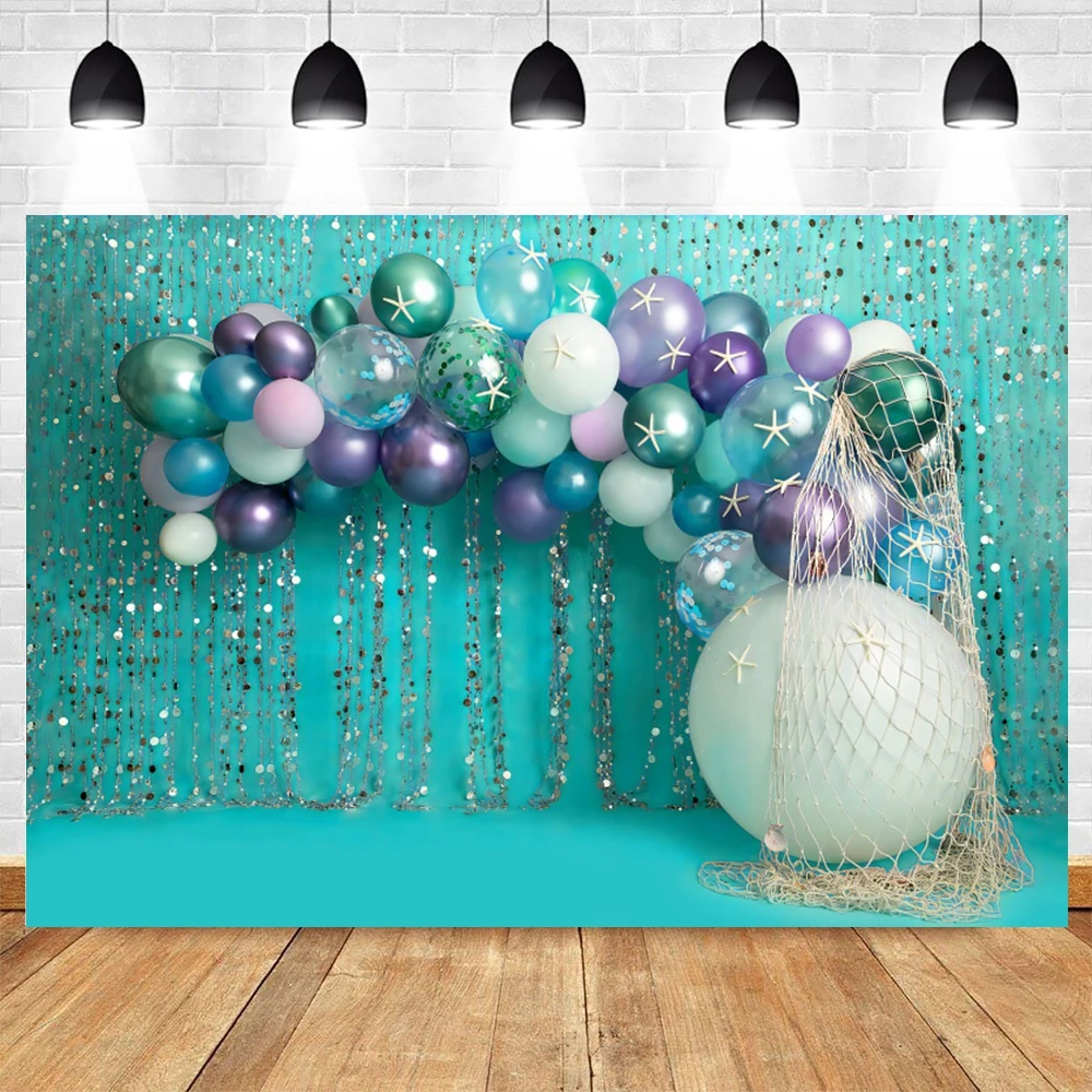 

Photophone Baby Birthday Decor Photography Backdrop Blue Balloon Portrait Party Background Photozone Photo Studio Photographic