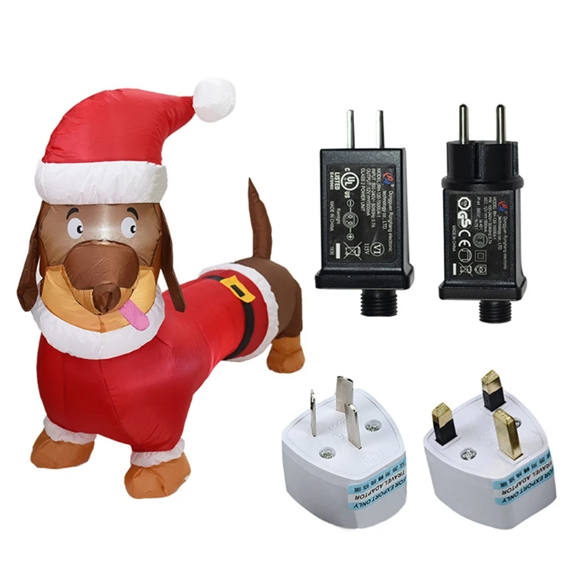 

1.5m Inflatable Dog Model Illuminated Blower Figures Yard Outdoor Christmas Toy