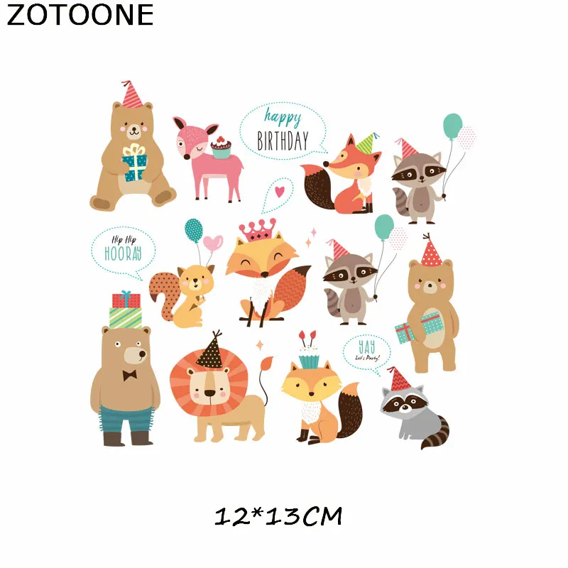 ZOTOONE, милый медведь, нашивки в форме животных, железные передачи для футболки, детский подарок, сделай сам, одежда, наклейки с милым дельфином - Цвет: 410