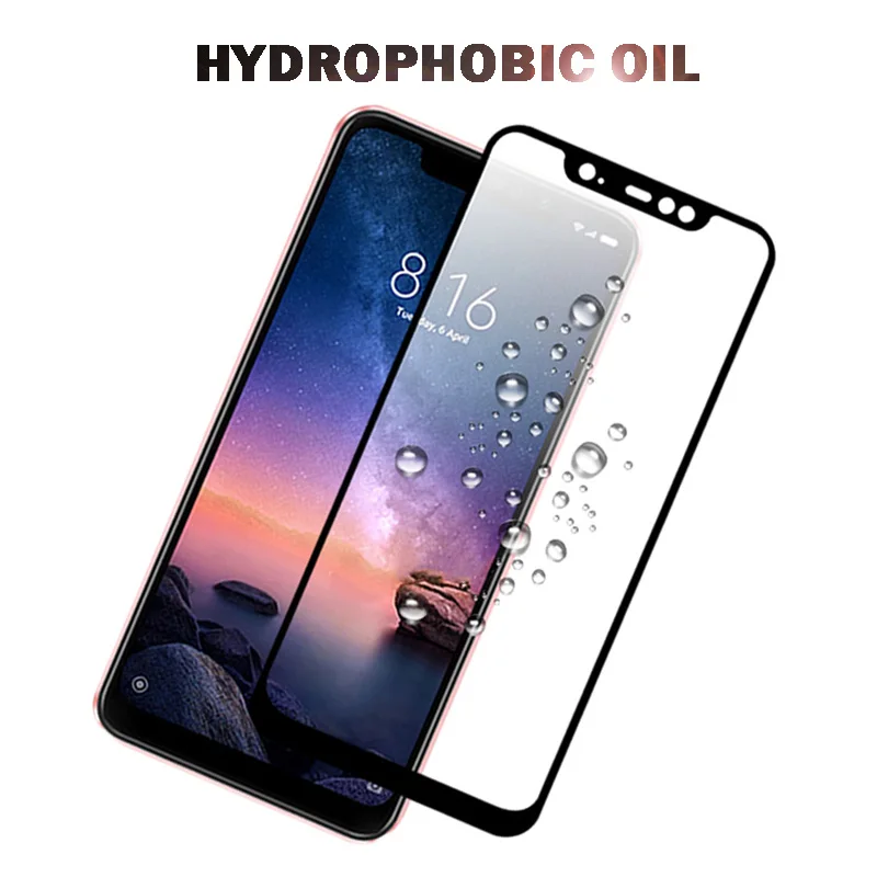 

Full Cover Protective Glass Xiaomi Redmi Note 10 8 7 9 S Pro Max 9S 8T 6 A 6A 9A Tempered Screen Protector POCO X3 Pro NFC Glass