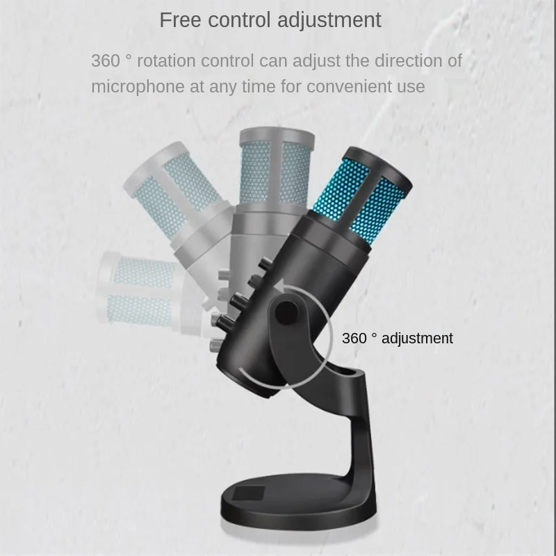 color atmosphere light condenser microphone for USB computer live karaoke recording Conference mesa de som Hot Sale | Электроника