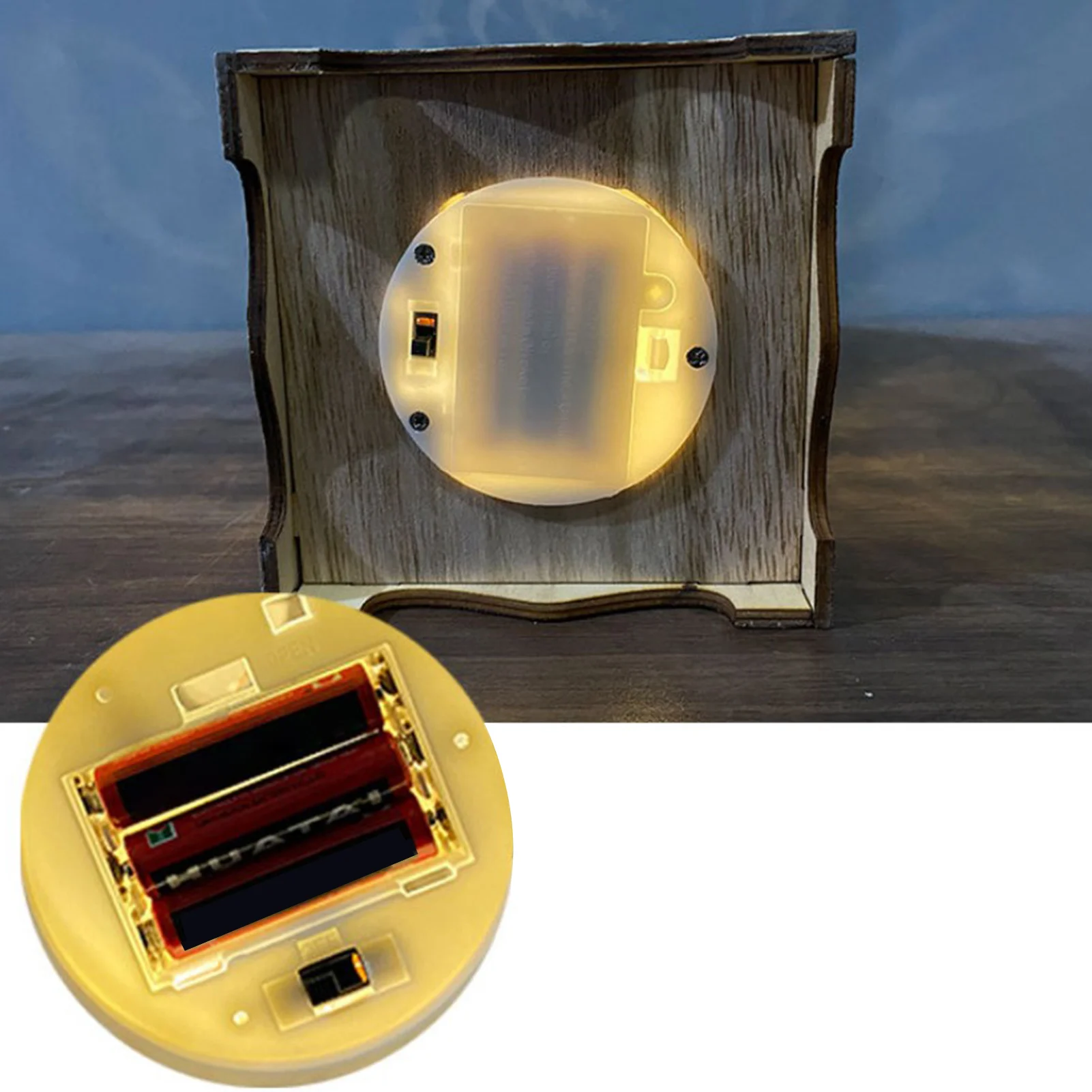 

LED Eid Mubarak Decorative Lights Wooden Ramadan Palace Lantern Hanging Lamp Islam Muslim Event Party Supplies