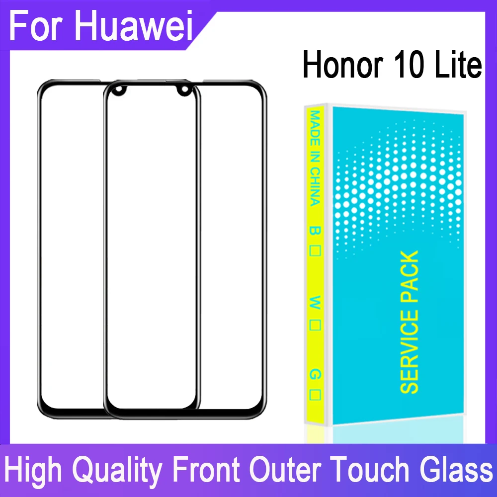 ЖК дисплей Сенсорная Панель переднее стекло для Huawei Honor 10 Lite внешнее сенсорный