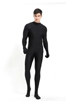 speerise black spandex zentai full body skin tight jumpsuit unisex zentai suit bodysuit costume for women unitard dancewea