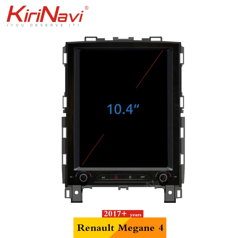 Автомагнитола KiriNavi вертикальный экран 10 4 дюйма Android 0 для Renault KOLEOS / Megane 2016