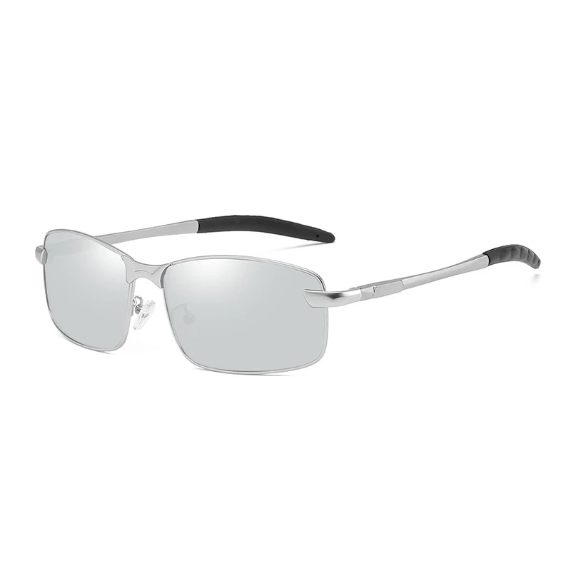 C20 silver silver Классические поляризационные спортивные солнцезащитные очки для мужчин и женщин стильные прямоугольные брендовые дизайнерские солнцезащитные очки для вождения на открытом воздухе с защитой от ультрафиолета - Цвет линз: C20 silver silver